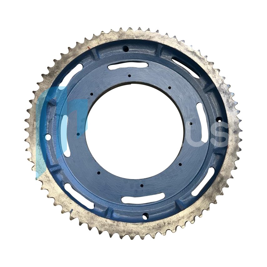 Otis main sprocket  195JW  Outer diameter: about 702mm Thickness:53mm total 68teeth double row