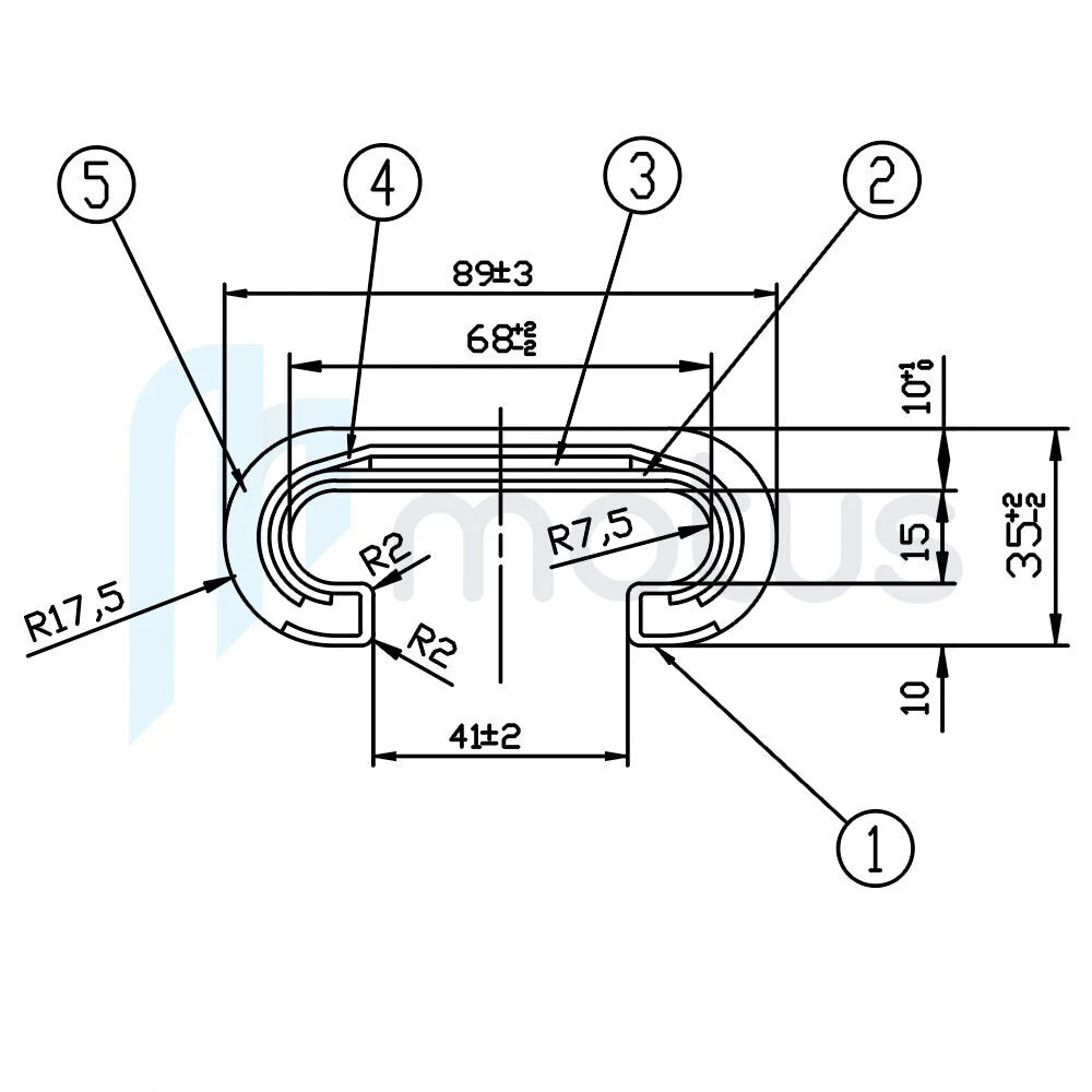 1379 Semperit Handrail (Kone/Thyssen Standard)