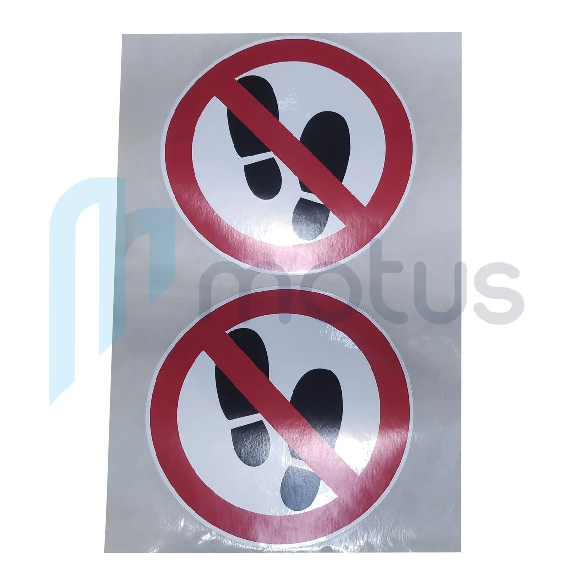 Non standing motor box cover decal