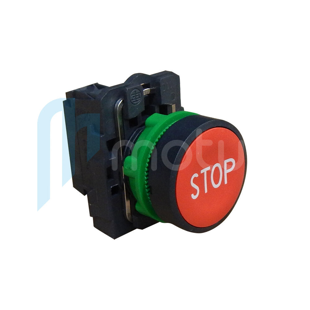 Flush mounted stop button 2x NC Contacts