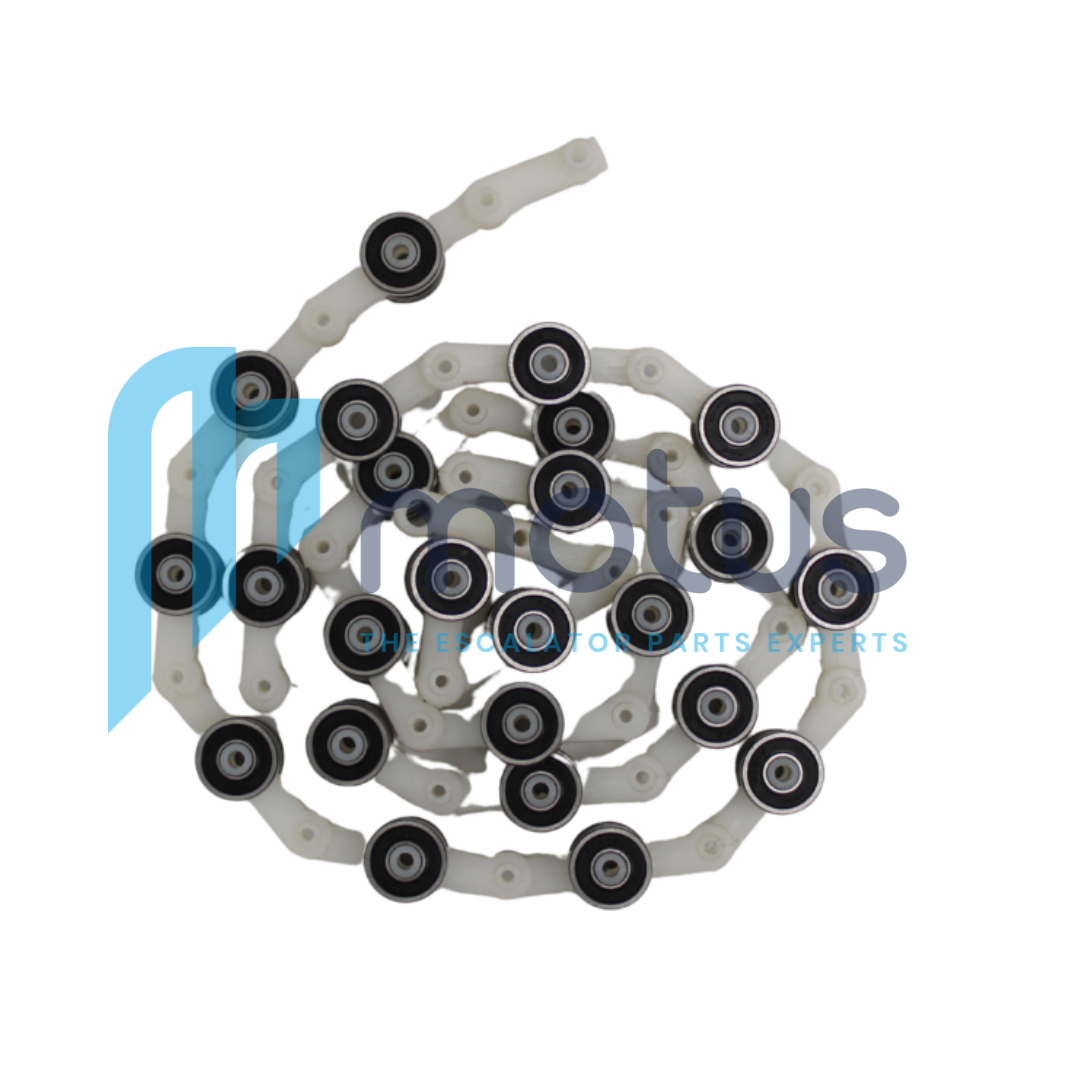 Anlev White Newel End Rollers (26 Pitches)