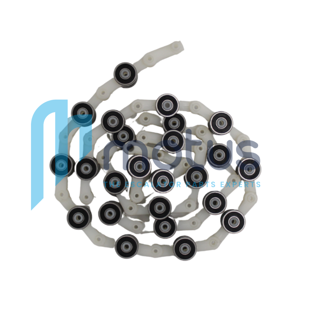 SJEC White Newel End Rollers (22 Pitches)