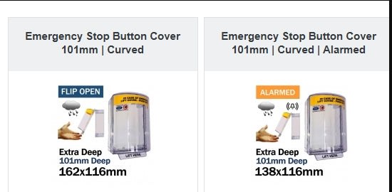 emergency stop anti tamper cover